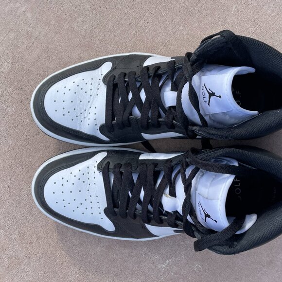Jordan 1 High Men\'s Golf Black White Shoes